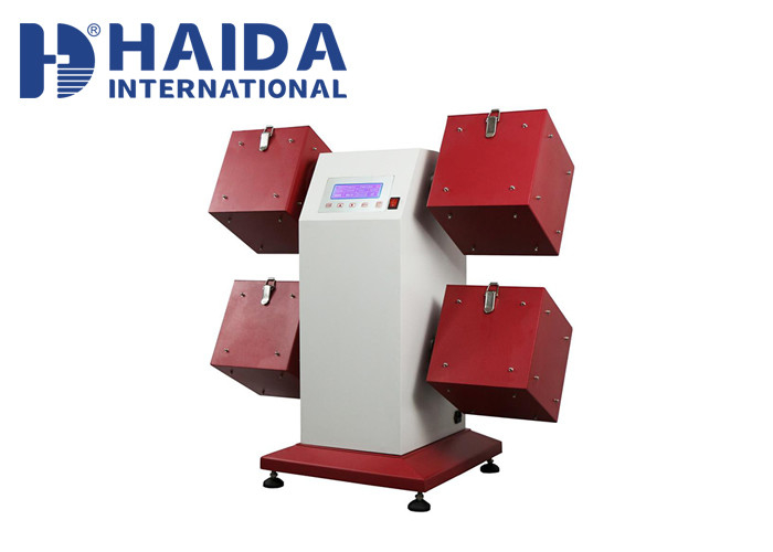 Fully Automatic Programmable Stainless Steel Pilling Test Equipment Snagging Resistance Textile Fabrics Pilling Tester